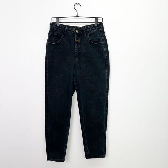 Marithe Francois Girbaud Women’s Vintage Black High Rise Rigid Tapered Leg Jean - Picture 1 of 12